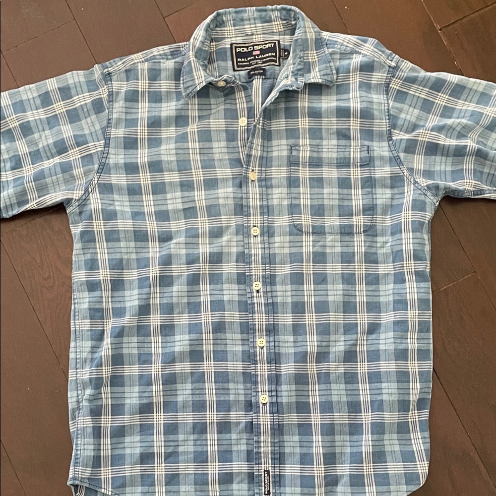 Polo Sport plaid button down shirt
